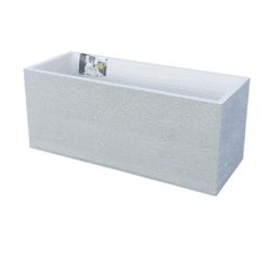 אדנית EDA - XL גדולה - גימור פסים לבן