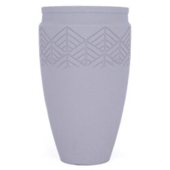גביע דקורטיבי מעוטר בצבע אפור