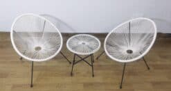 סט קפה לגינה צבע לבן