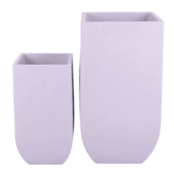 סט גביעים גבהים בצבעים אפור בהיר