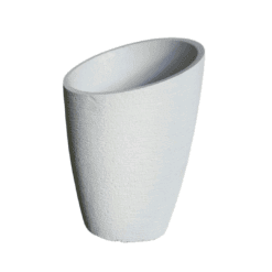 גביע עם שפה משתנה בצבע אפור בהיר