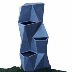 עמוד אדנית ל3 שתילות בצבע שחור