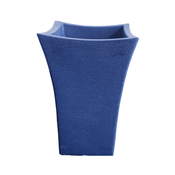 אדנית מרובעת נפחת בצבע שחור