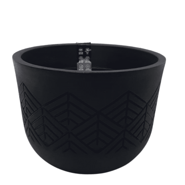 אדנית מעוטרת נמוכה בצבע שחור