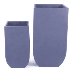 סט גביעים גבהות בצבע אפור