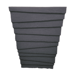 גביע מרובע דקורטיבי מעוטר בצבע שחור