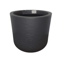 אדנית עגולה פסים צבע שחור