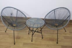 סט קפה לגינה צבע אפור