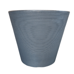 גביע קווים נמוך בצבע אפור ככה