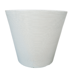 גביע קווים נמוך בצבע לבן