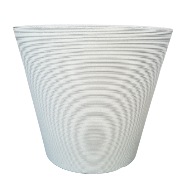 גביע קווים נמוך בצבע לבן
