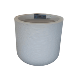 אדנית עגולה פסים צבע לבן